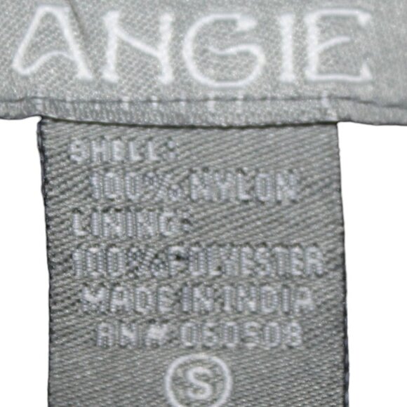 ANGIE Silver Beaded Mini Dress Stunning Gray Swing Gatsby S Small HOLIDAY PARTY - Picture 12 of 13